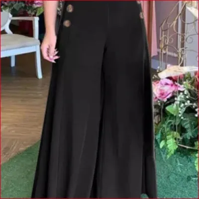 Flared Wide Leg Palazzo Pants