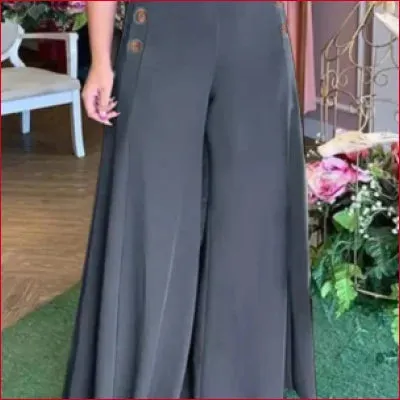 Flared Wide Leg Palazzo Pants