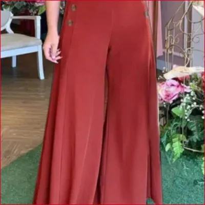 Flared Wide Leg Palazzo Pants