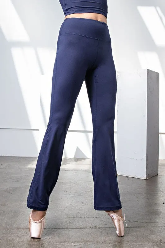 Flared Yoga Pants - Navy