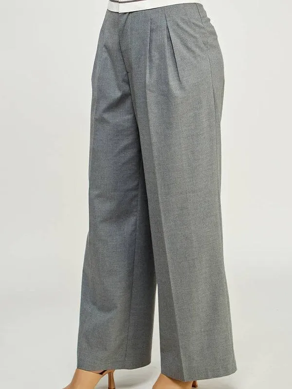 FOLDOVER WAISTBAND PANTS