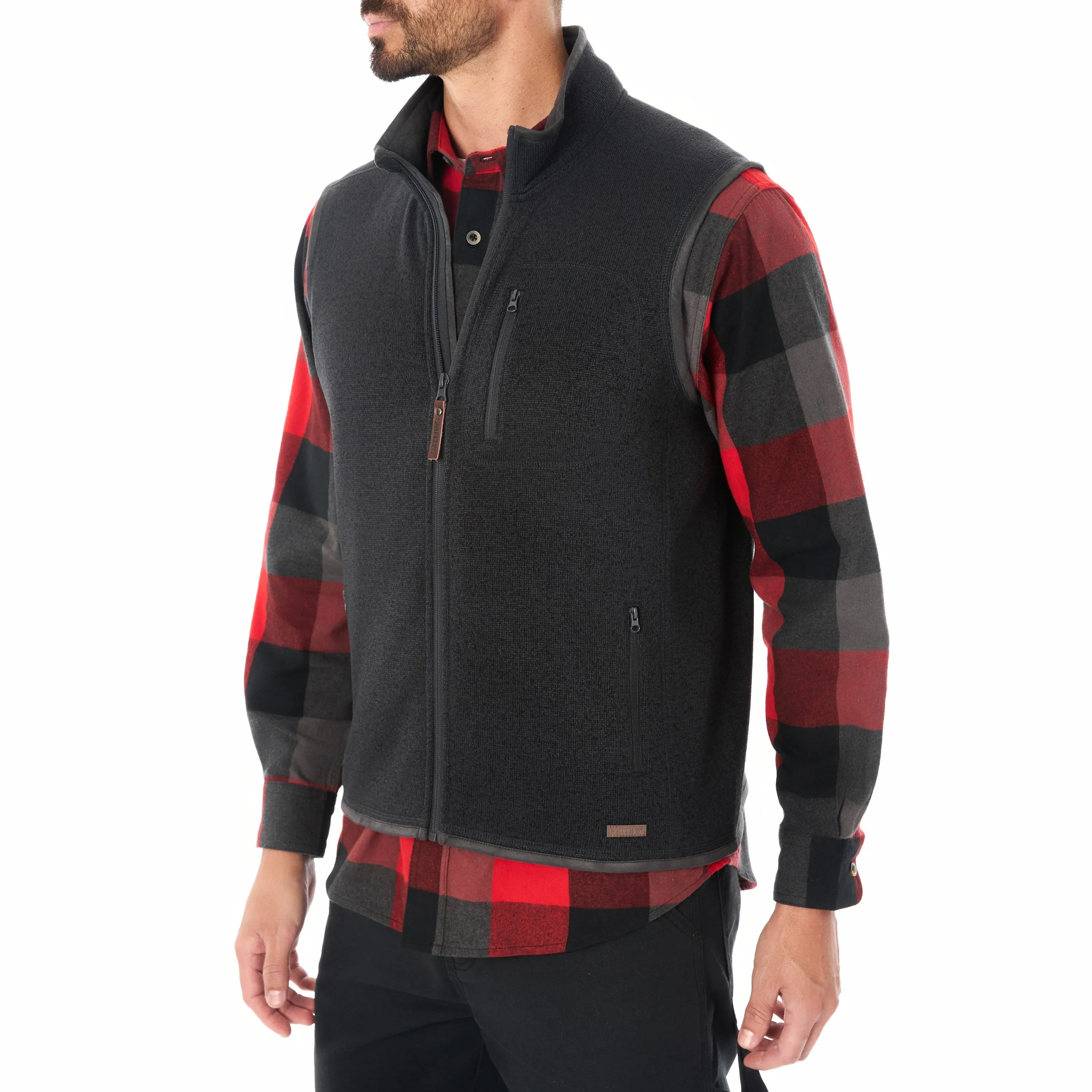 FULL-ZIP FLEECE SWEATER VEST