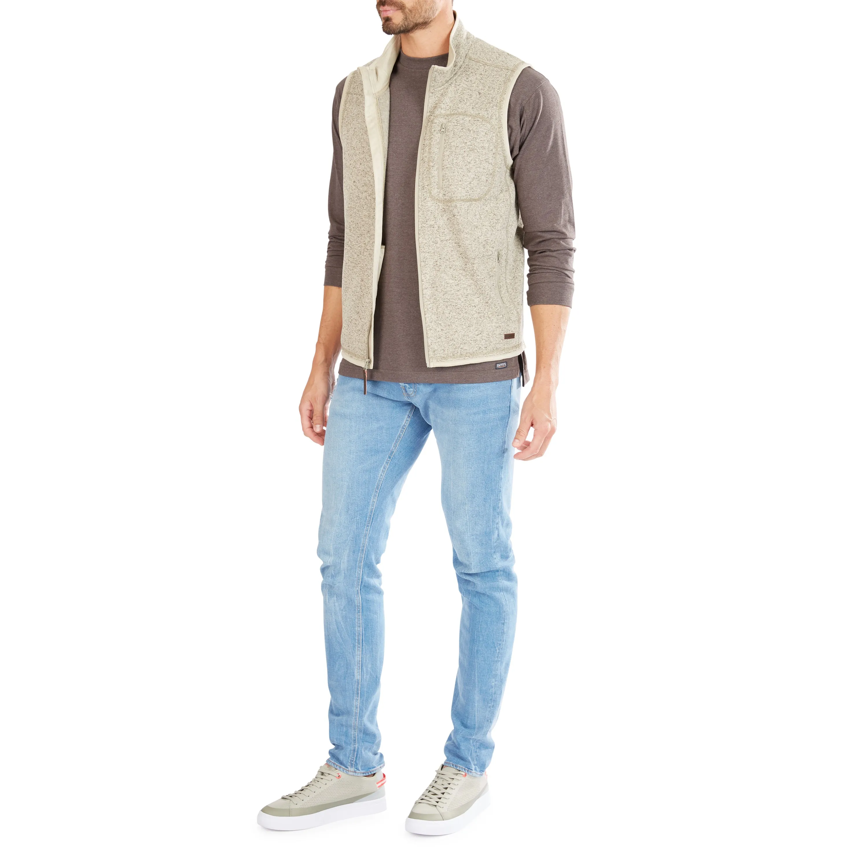 FULL-ZIP FLEECE SWEATER VEST