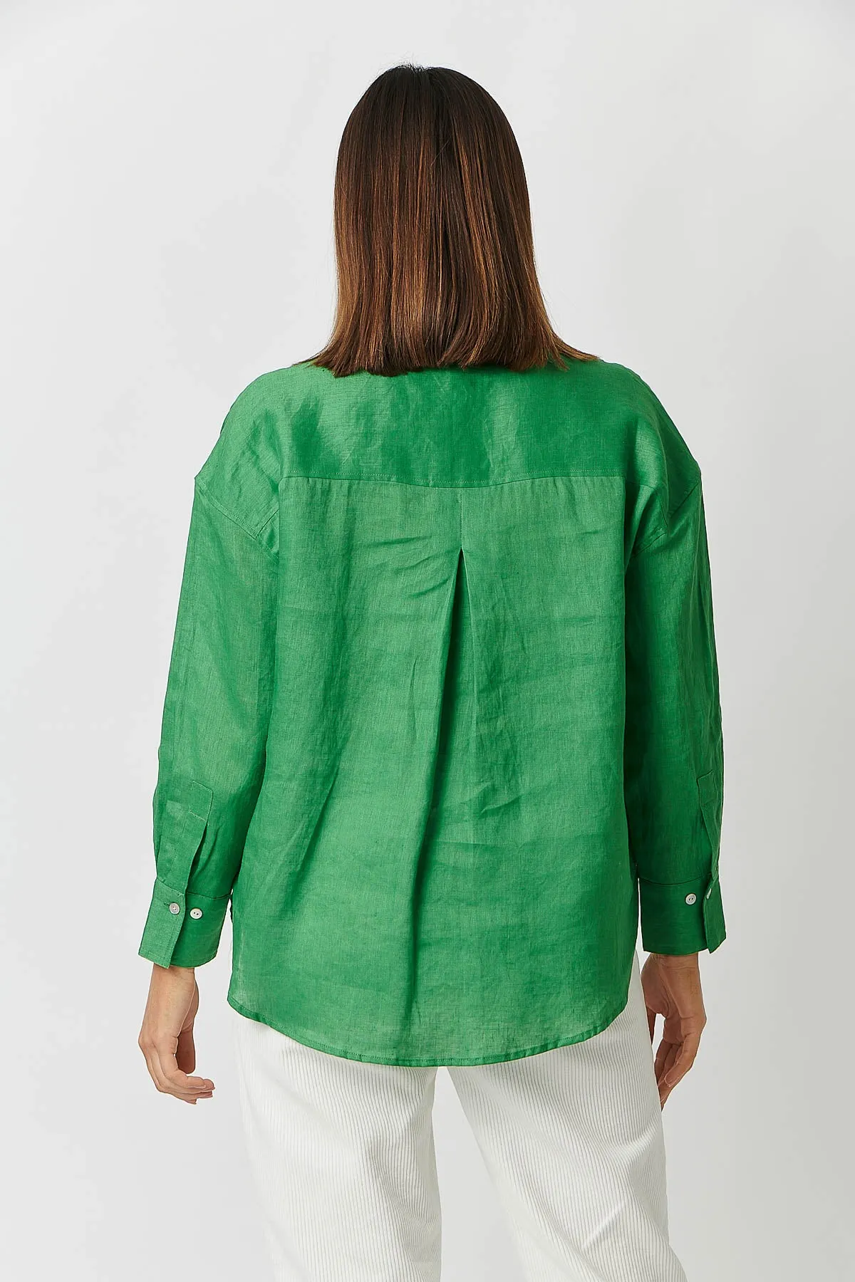 GA415 Classic Button Up Shirt in Shamrock