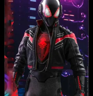 Game Spider Man Miles Morales Jayson Fitch Black Biker Leather Jacket