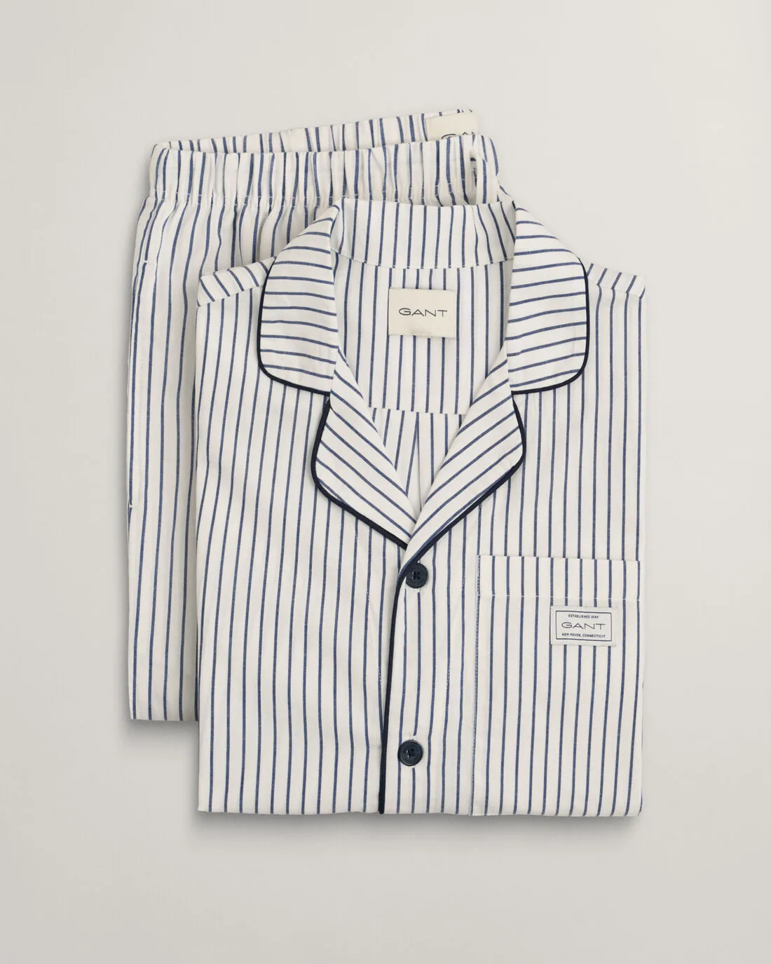 GANT - Striped Pyjama Set, Eggshell