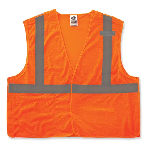 Glowear 8215ba-s Single Size Class 2 Economy Breakaway Mesh Vest, Polyester, 5x-large, Orange, Ships In 1-3 Business Days