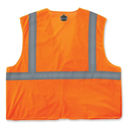 Glowear 8215ba-s Single Size Class 2 Economy Breakaway Mesh Vest, Polyester, X-small, Orange, Ships In 1-3 Business Days