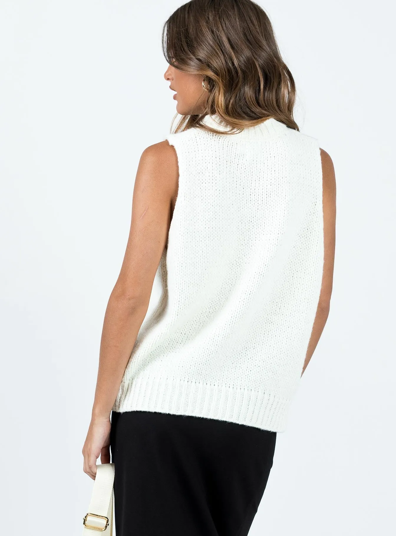 Goodburn Knit Vest Cream