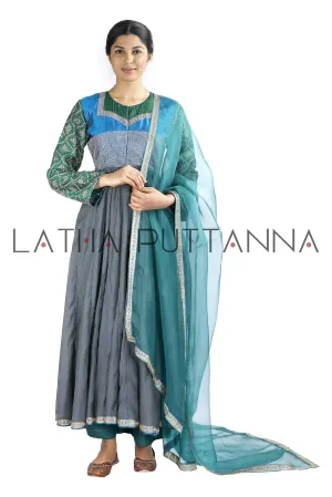 Grey and Green salwar