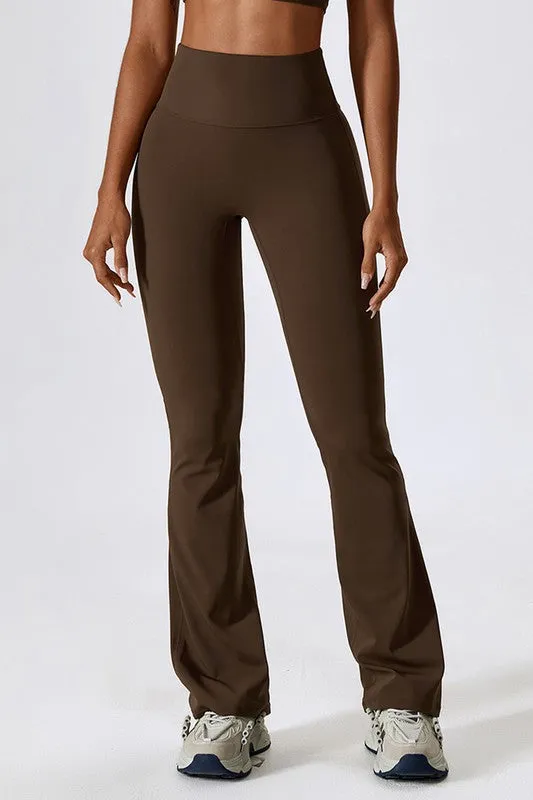 High-Rise Stretch Flared Pants