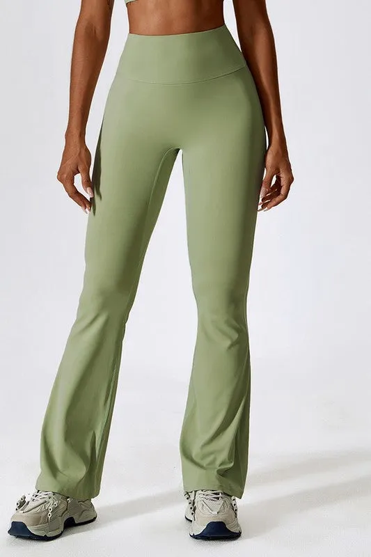 High-Rise Stretch Flared Pants