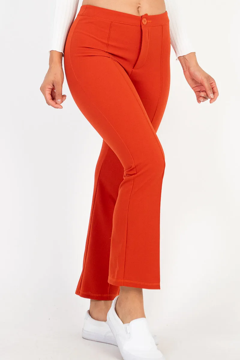 High Waist Knit Flare Pants (CAPELLA)