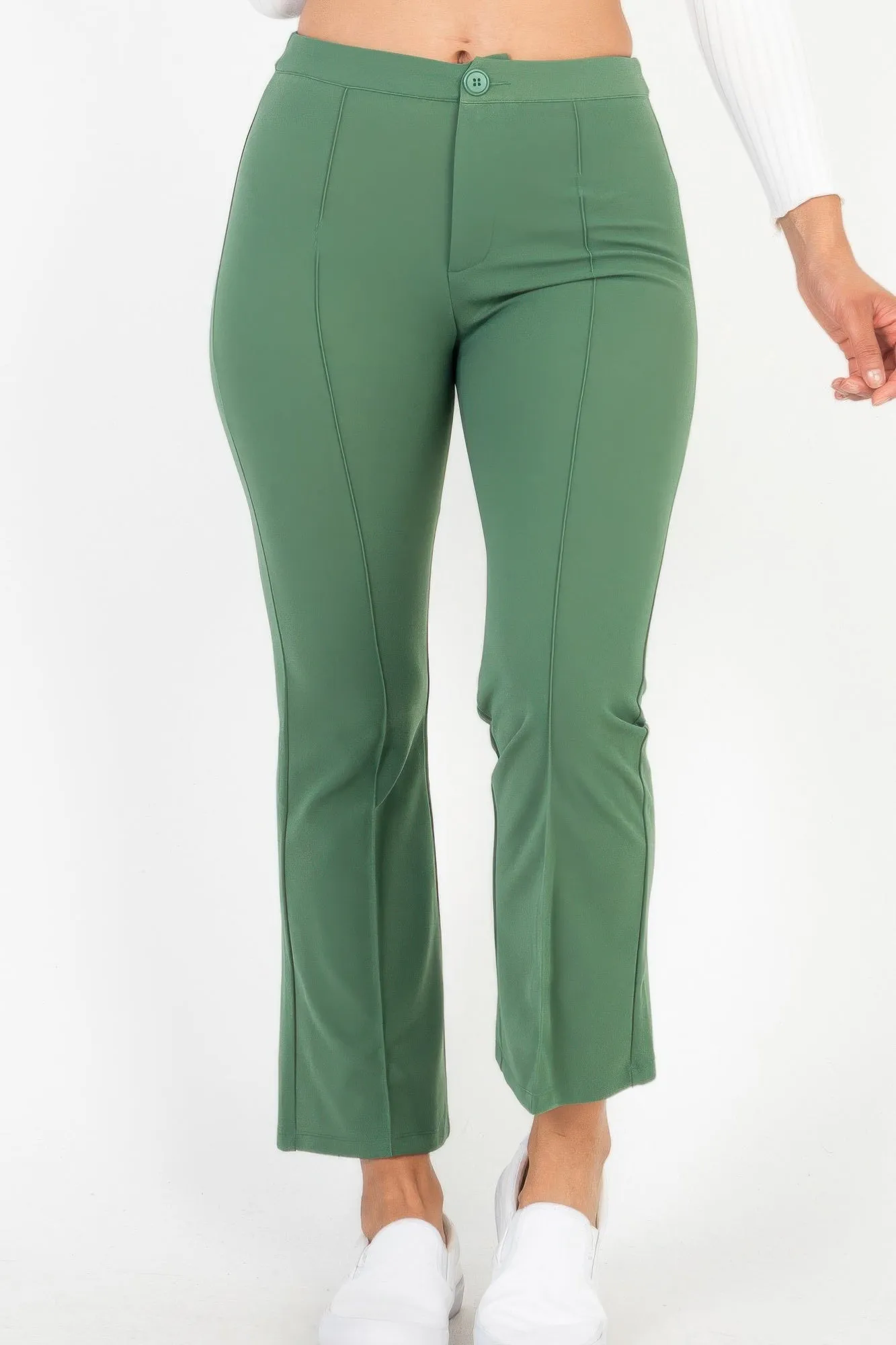 High Waist Knit Flare Pants