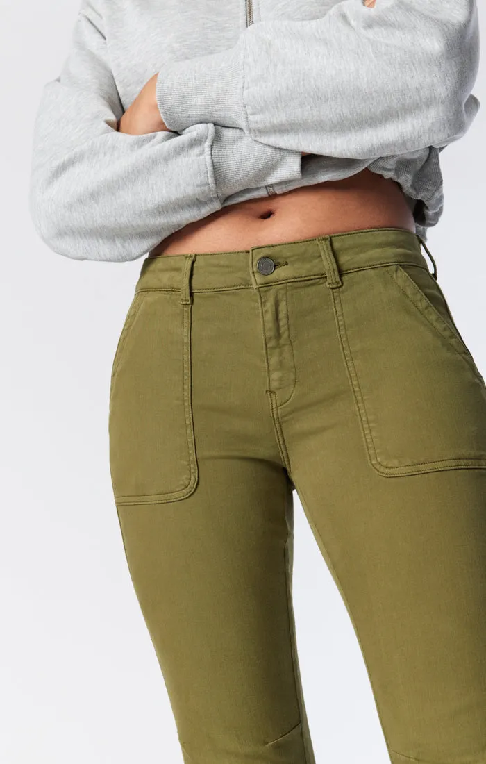 IVY SLIM CARGO PANTS IN BRANCH TWILL