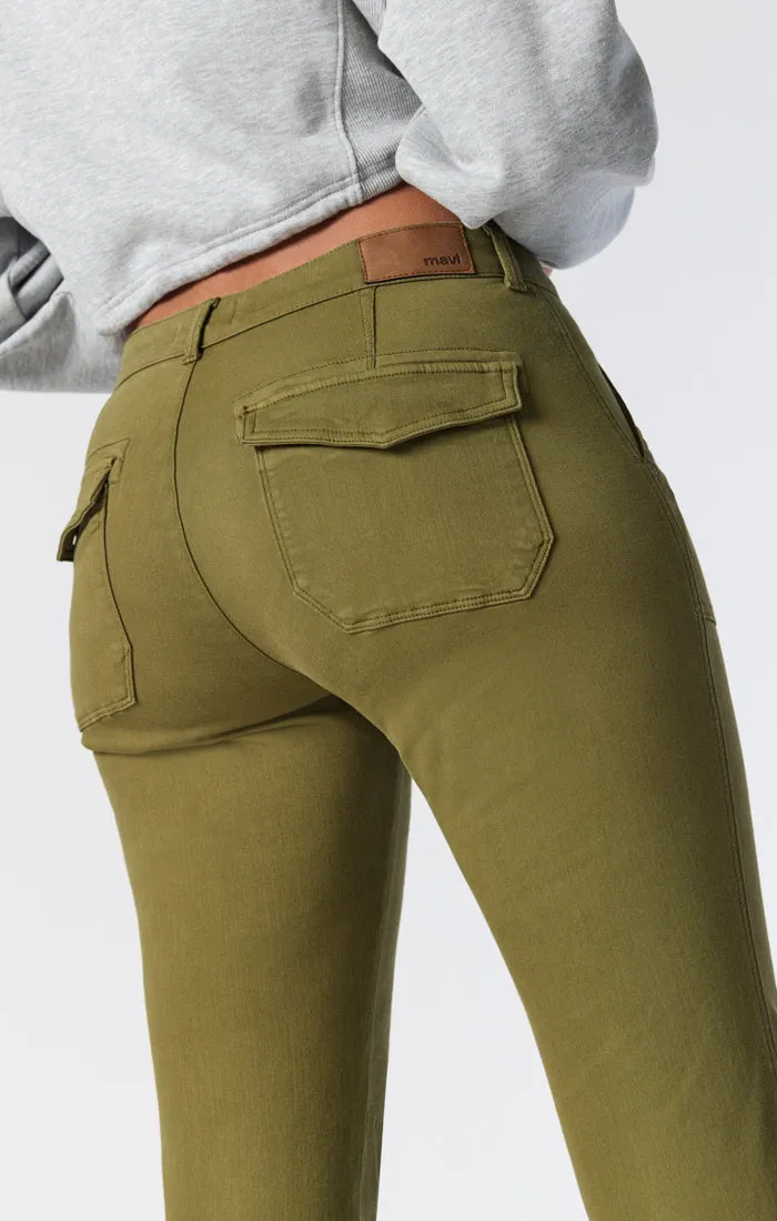 IVY SLIM CARGO PANTS IN BRANCH TWILL