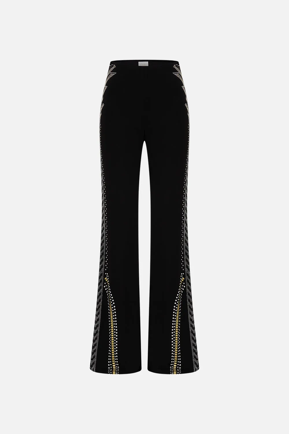 JERSEY FLARE PANT - BLACK/GOLD THEY CALLED HER NEFERTARI