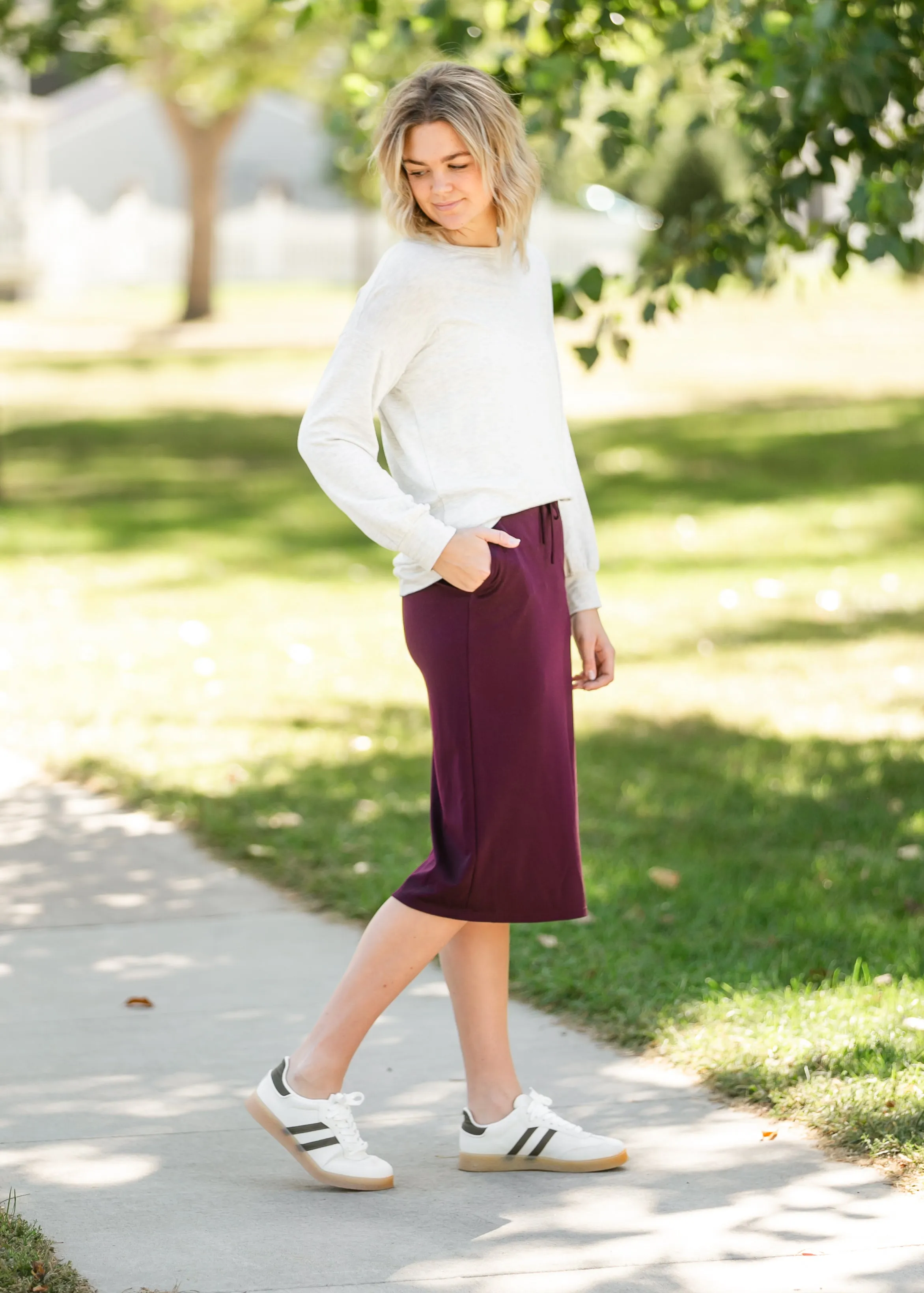 Jordan Knit Midi Skirt