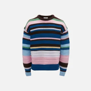 JW Anderson Multi Stripe Crewneck Jumper - Blue