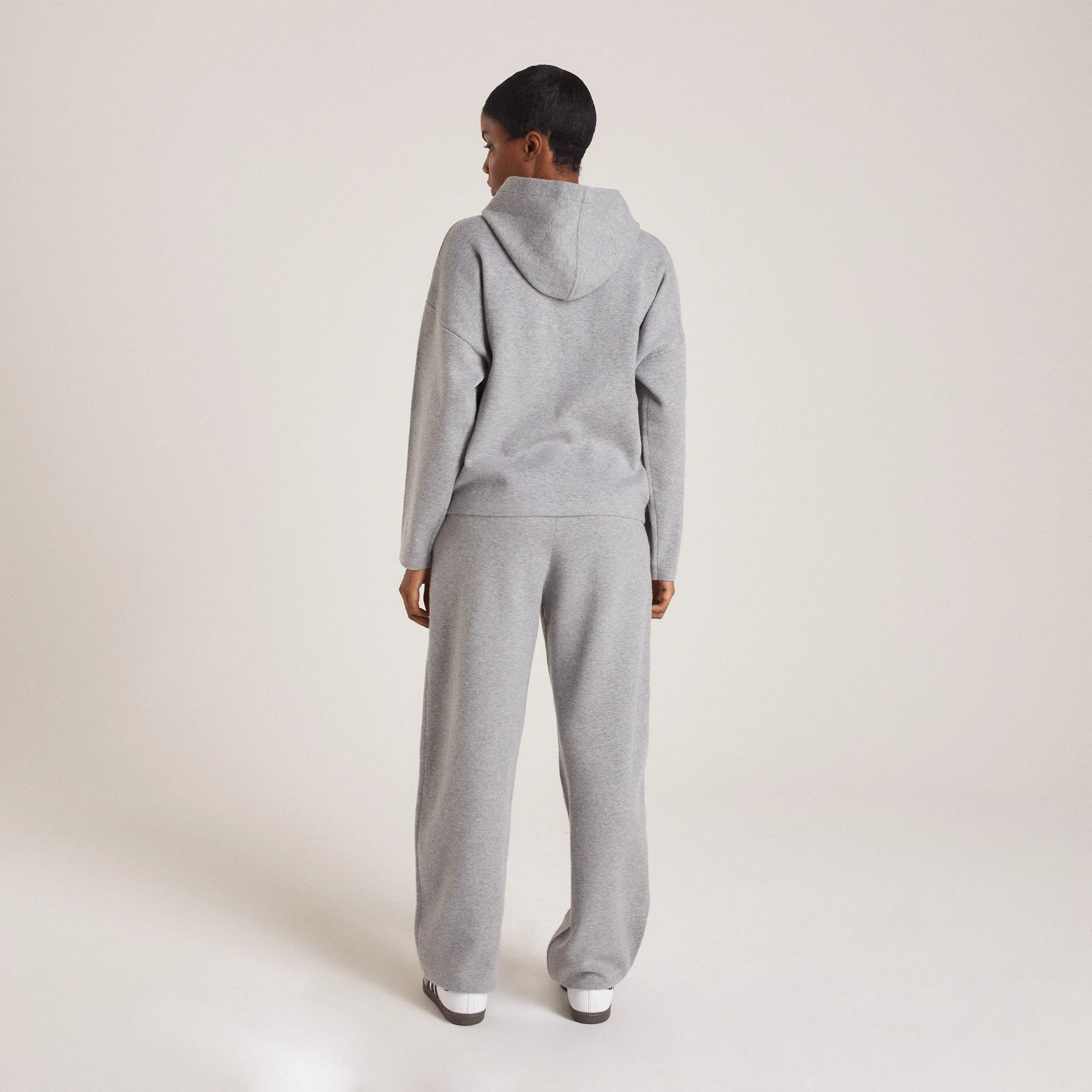 Knitted Joggers - Grey Marl