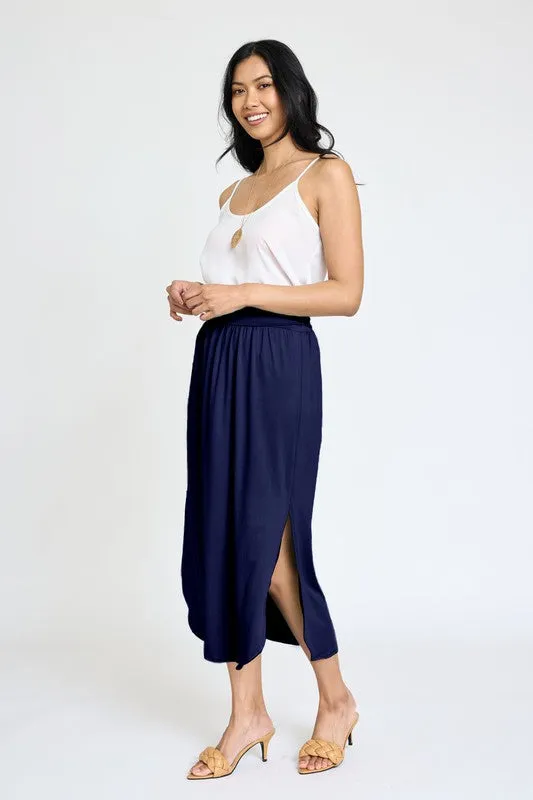 Larissa Side Slit Midi Skirt