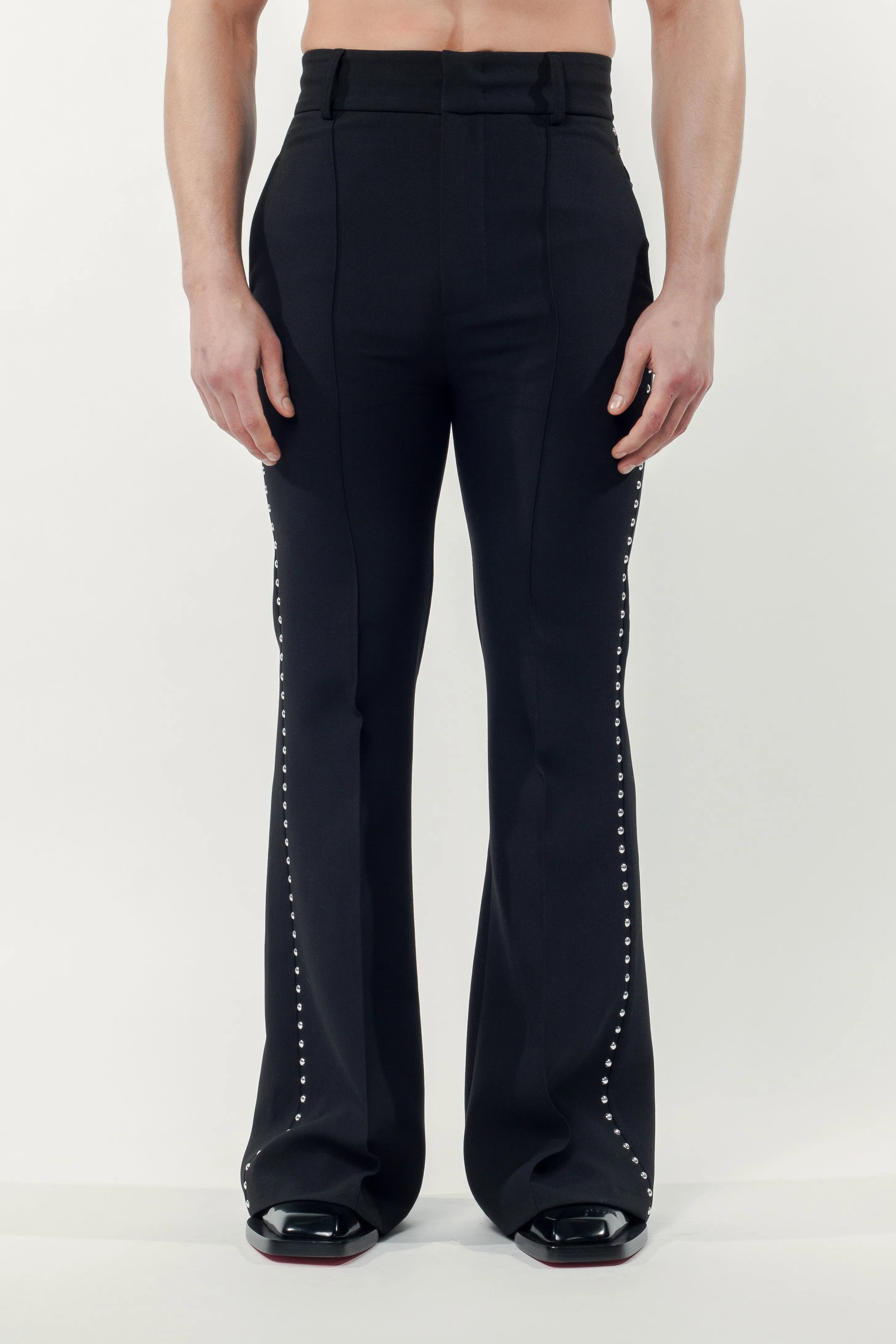 Leighton Studded Pants Black