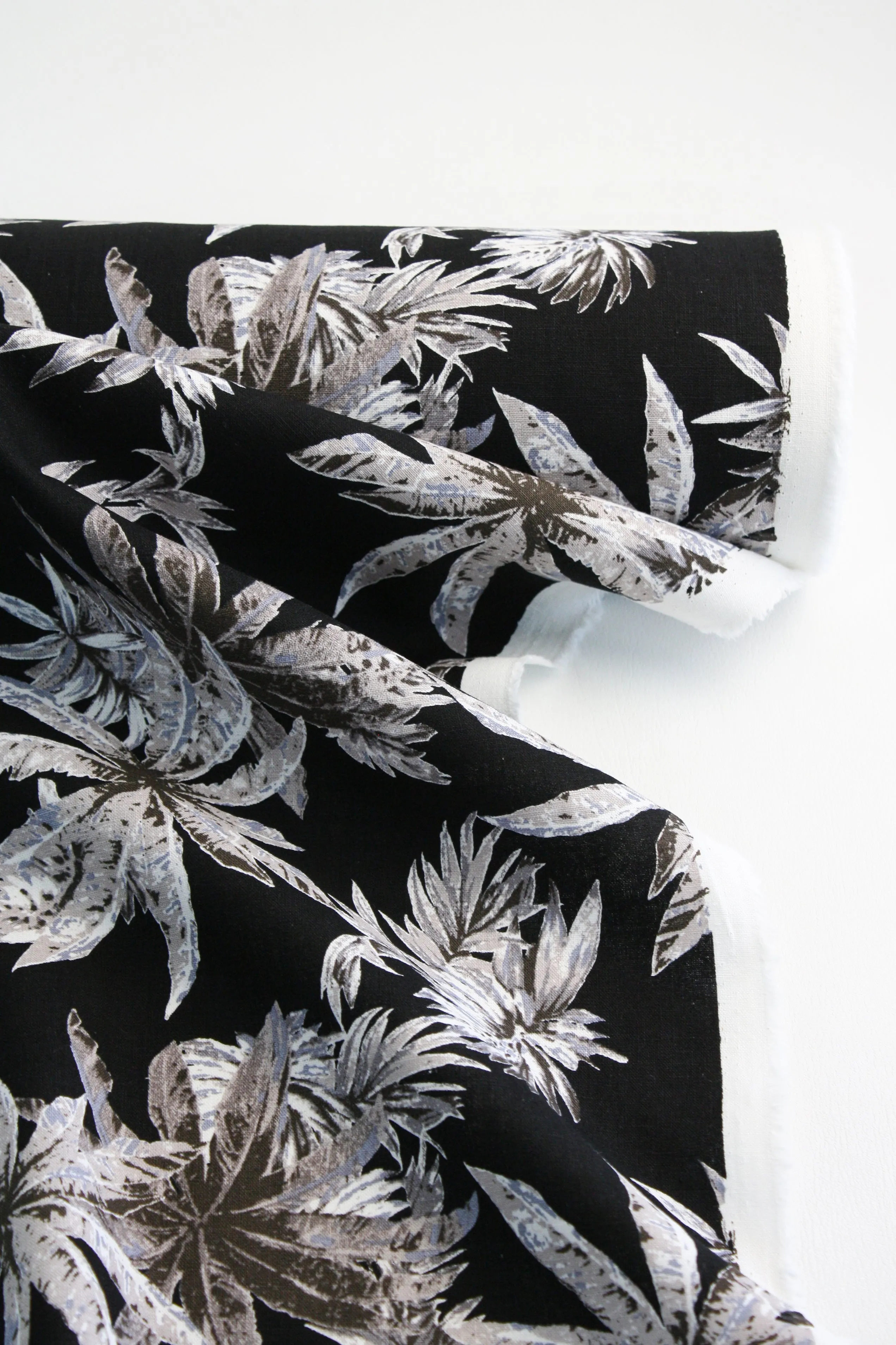 Leonardo - Printed Linen | Jet