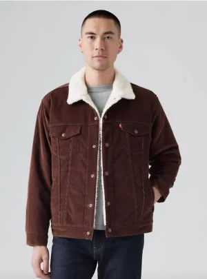 Levi's Type 3 Relaxed Trucker Corded Jacket/Chicory Coffee - New AW24