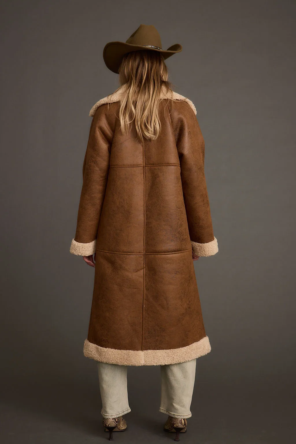 Livingston Brown Sherpa Coat