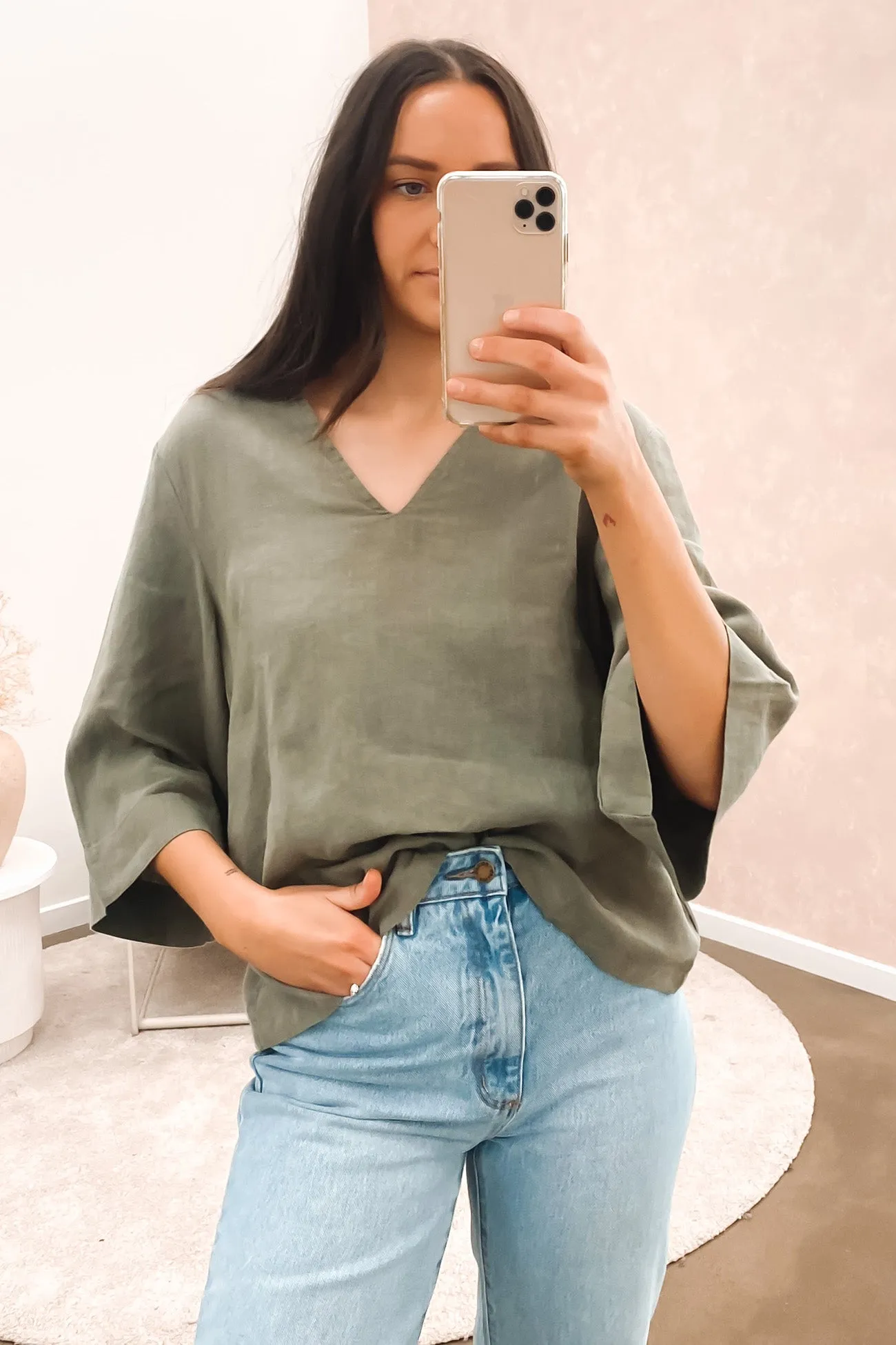 Livvie Top Green