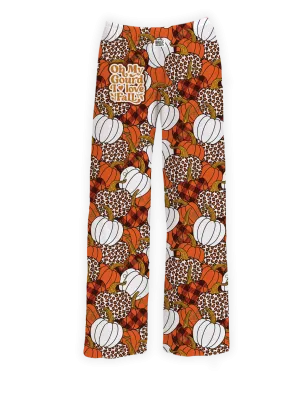 Love Fall Pumpkins Lounge Pants