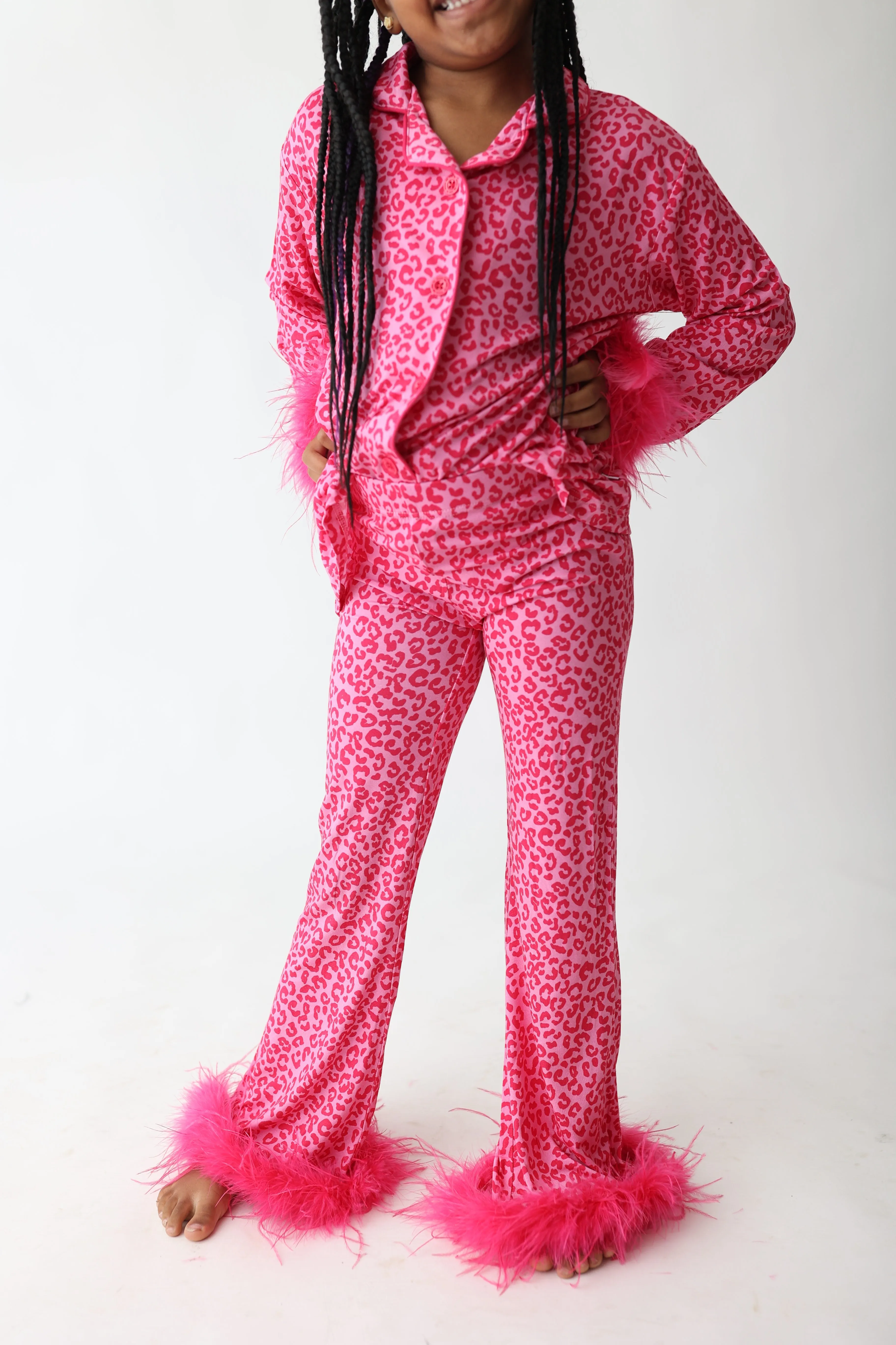 Love Leopard Girl’s Flare Feathered Dream Set