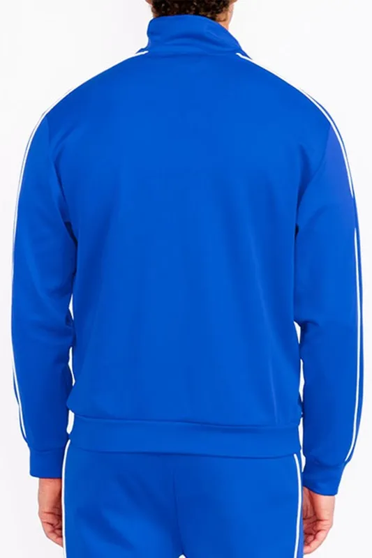 Mens Royal Blue Side Pipe Track Jacket