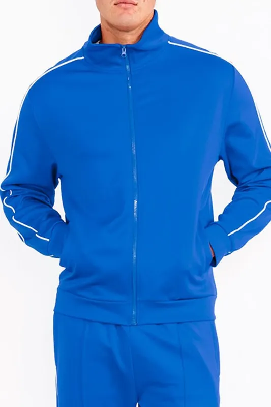 Mens Royal Blue Side Pipe Track Jacket