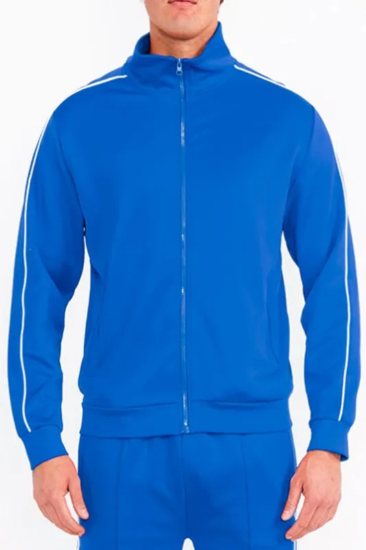 Mens Royal Blue Side Pipe Track Jacket