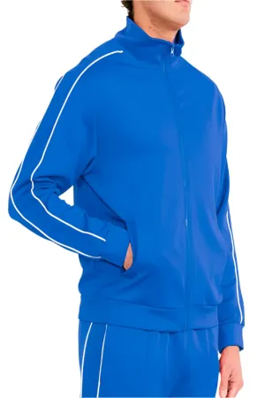 Mens Royal Blue Side Pipe Track Jacket