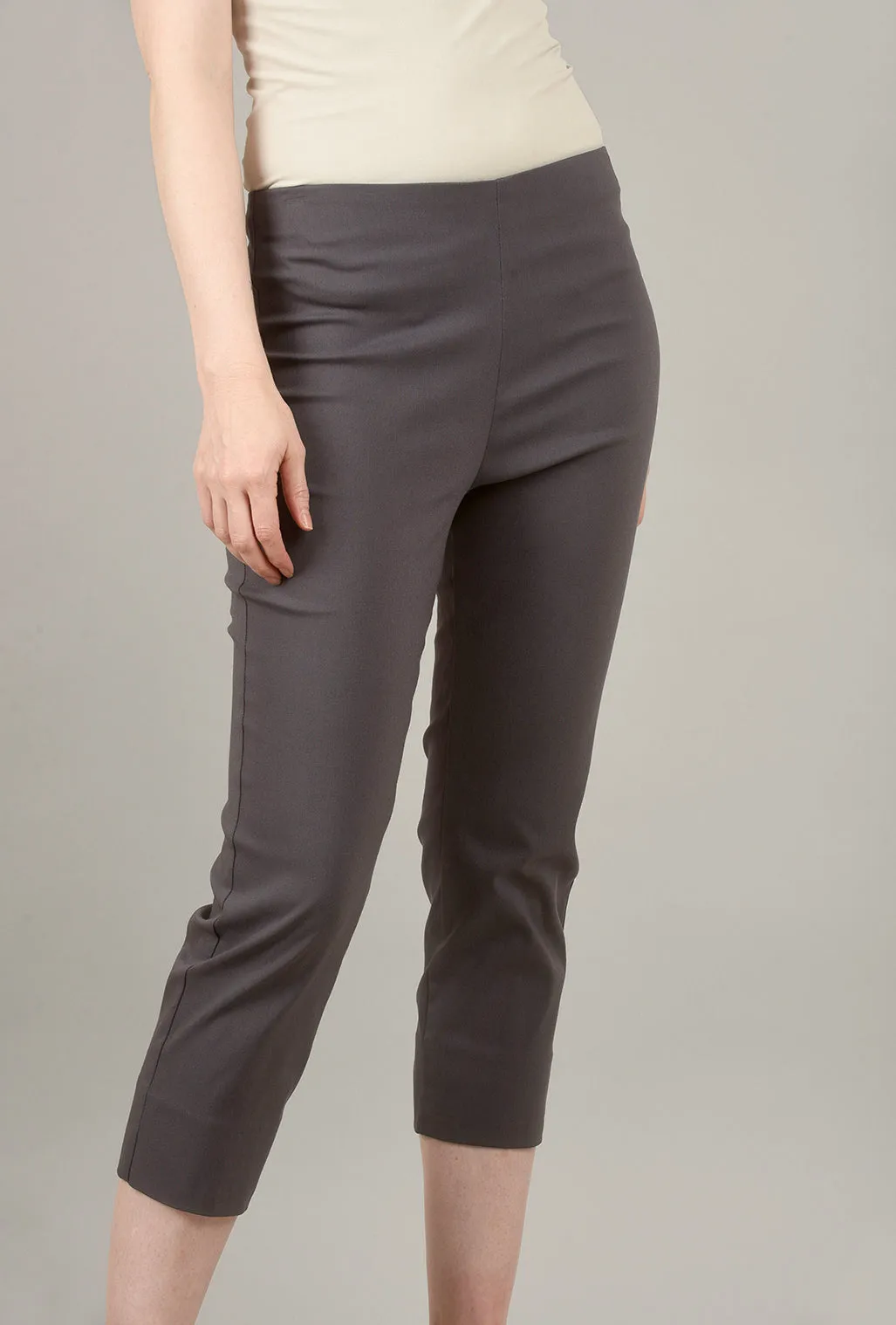 Mindy Cropped Pant, Dark Gray