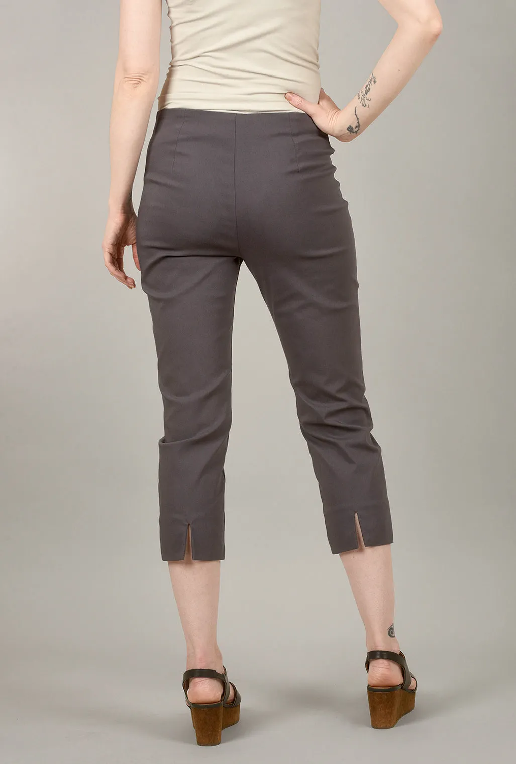 Mindy Cropped Pant, Dark Gray