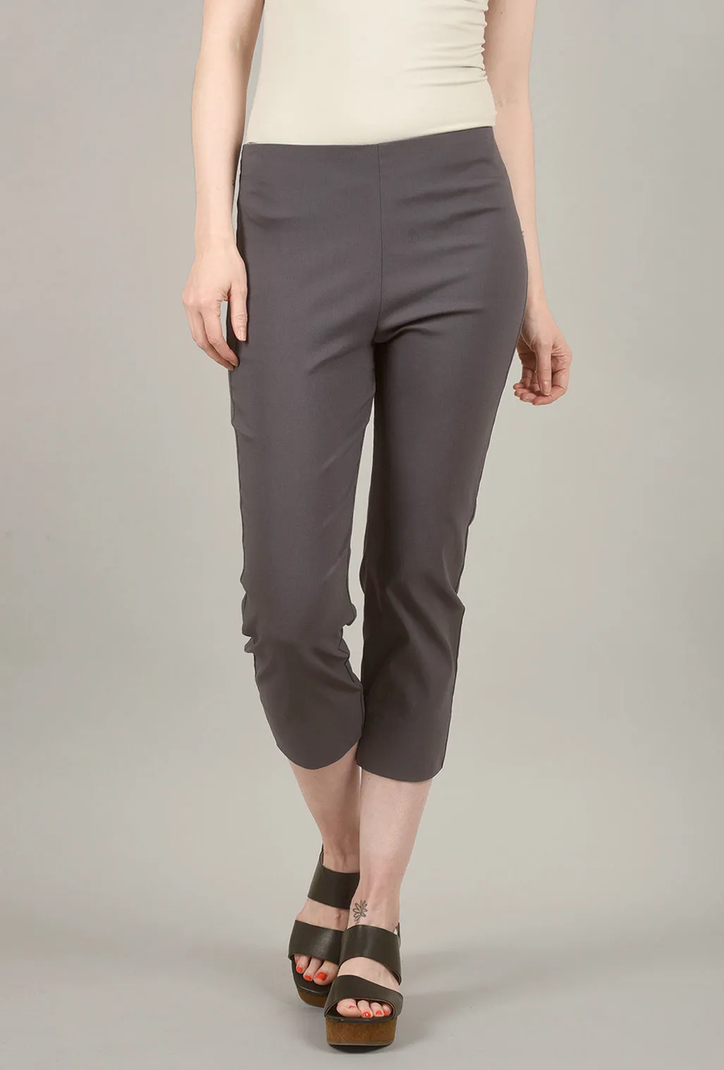 Mindy Cropped Pant, Dark Gray