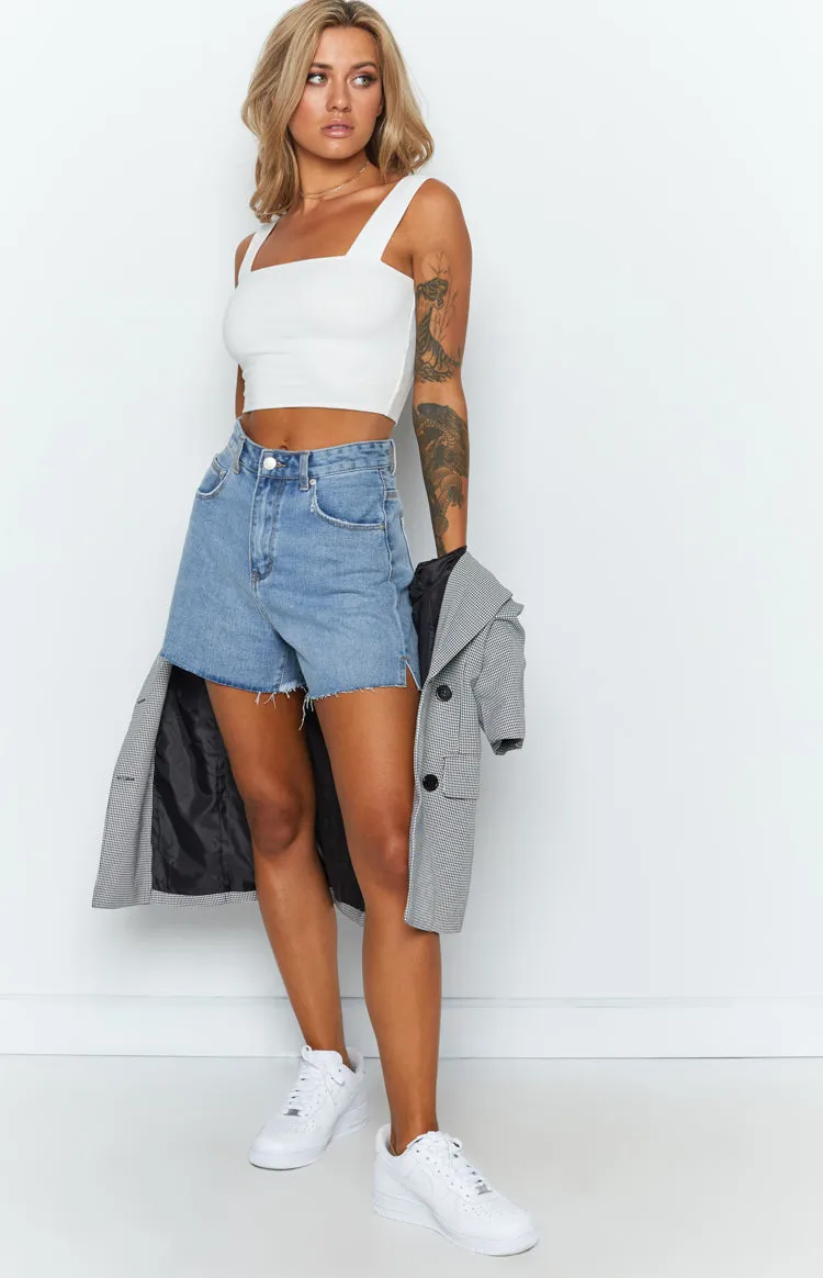 Nellie Crop White