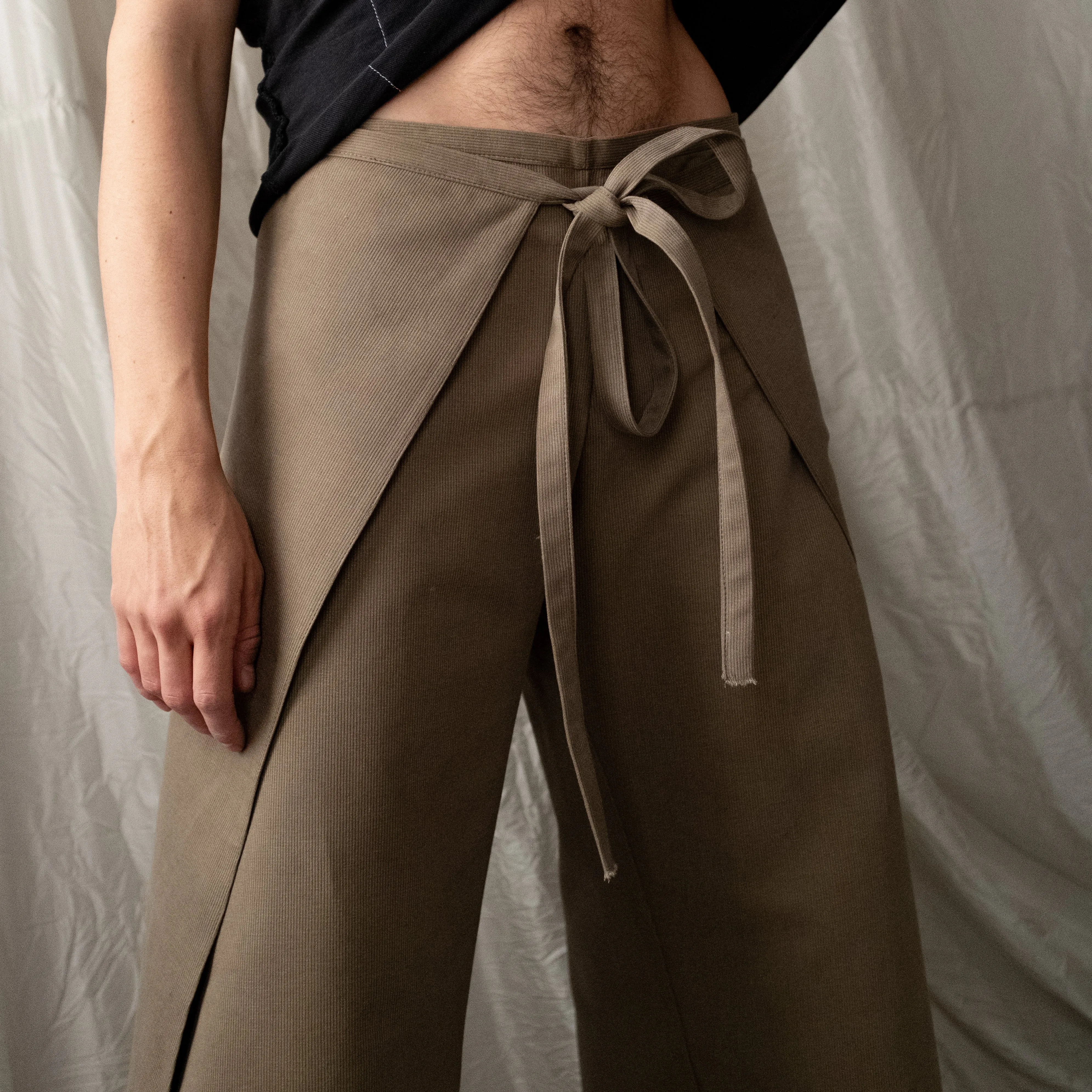 olive wrap pants