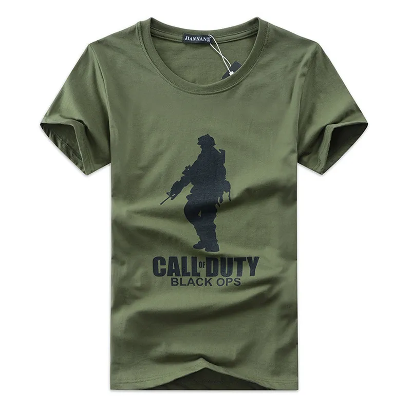 Outdoor Printed Short Sleeve Mens T-shirt