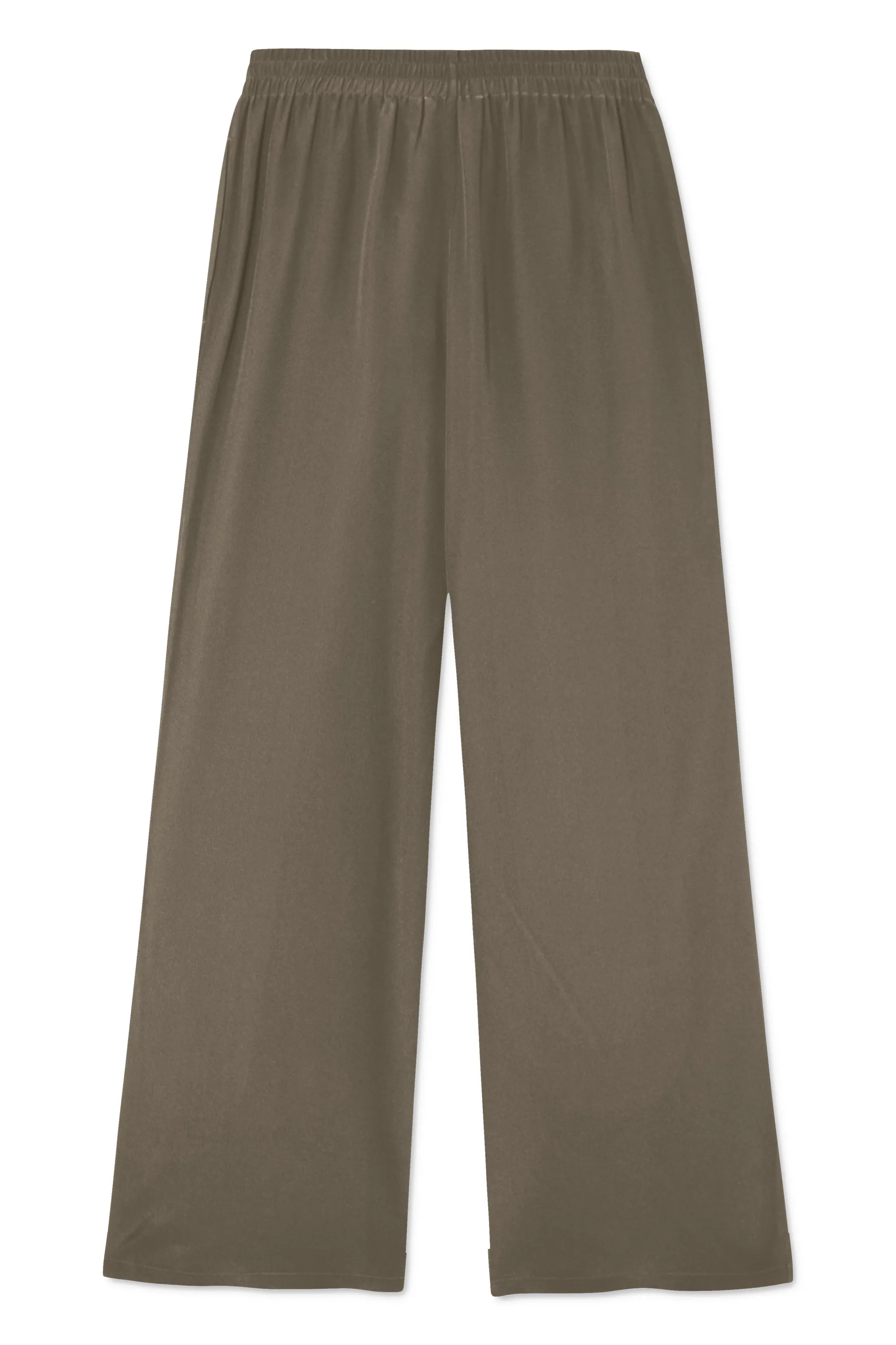 PALMA PANTS SILK WALNUT - WALNUT