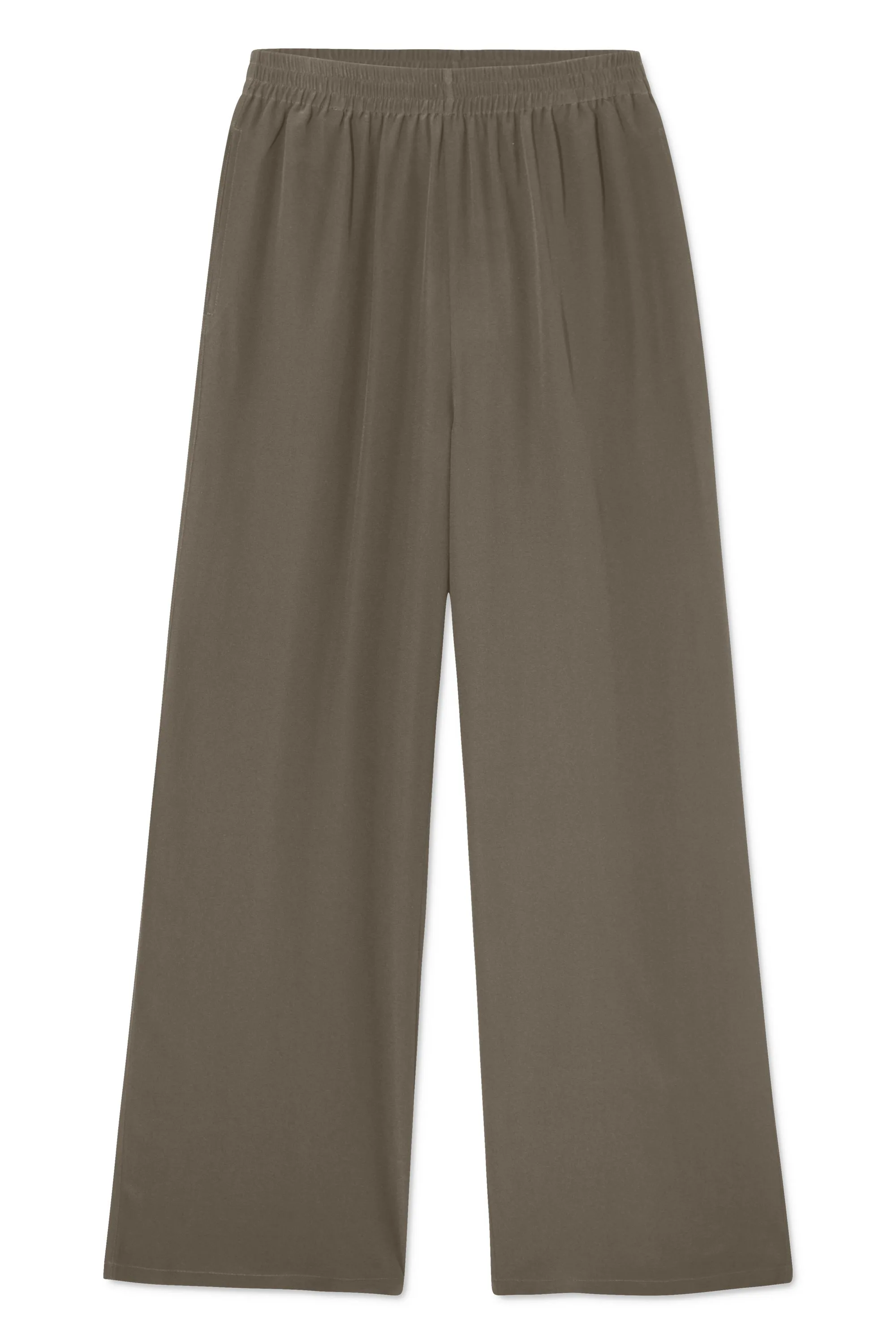 PALMA PANTS SILK WALNUT - WALNUT