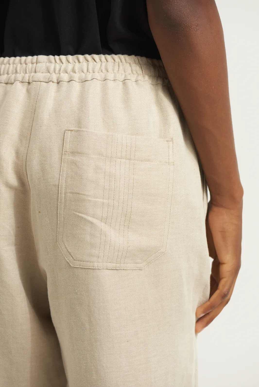 PARKER PANTS SOLID BEIGE TWILL