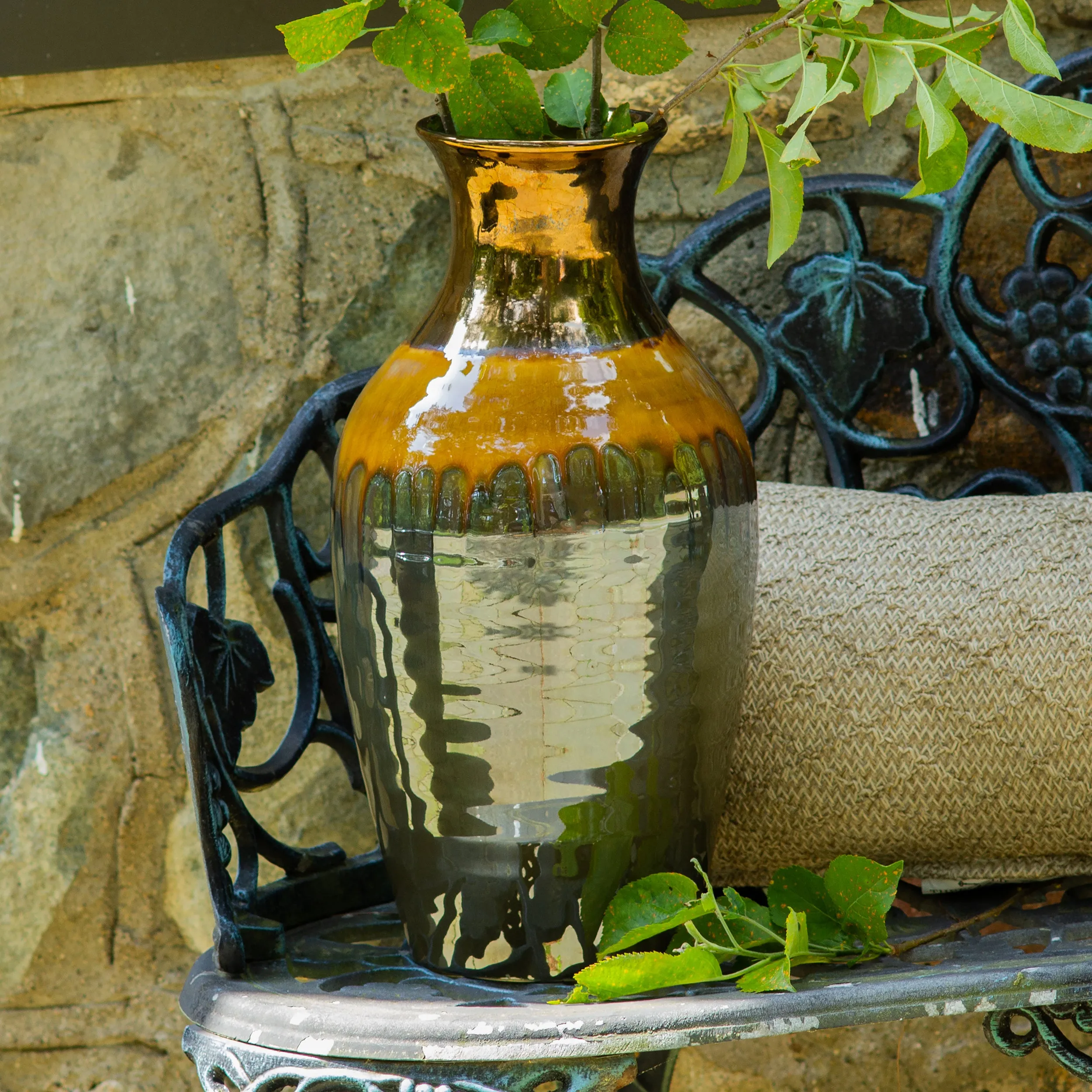 Patina Sienna Flared Shoulder Vase