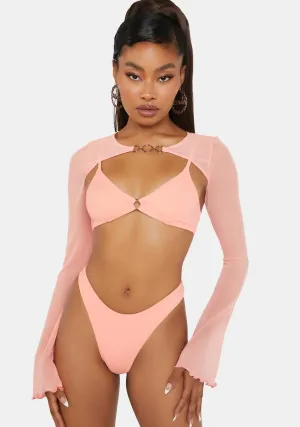 Peachy Charmer 3-Piece Bikini Set