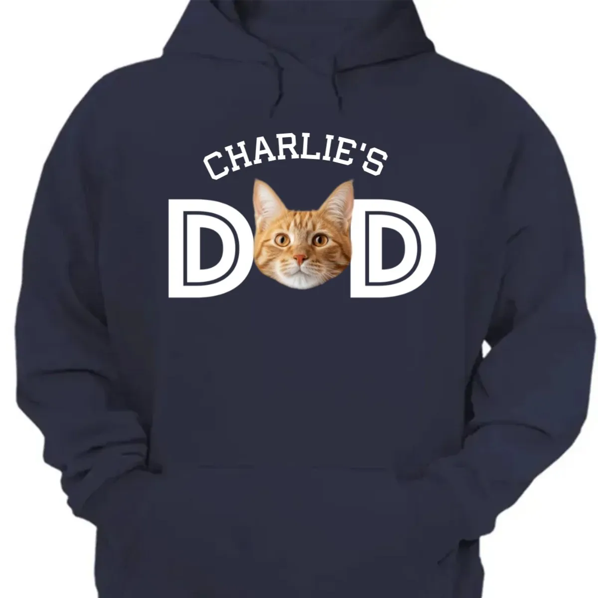 Pet Lovers - Custom Photo Dog Cat Dad - Personalized Unisex T-shirt, Hoodie, Sweatshirt