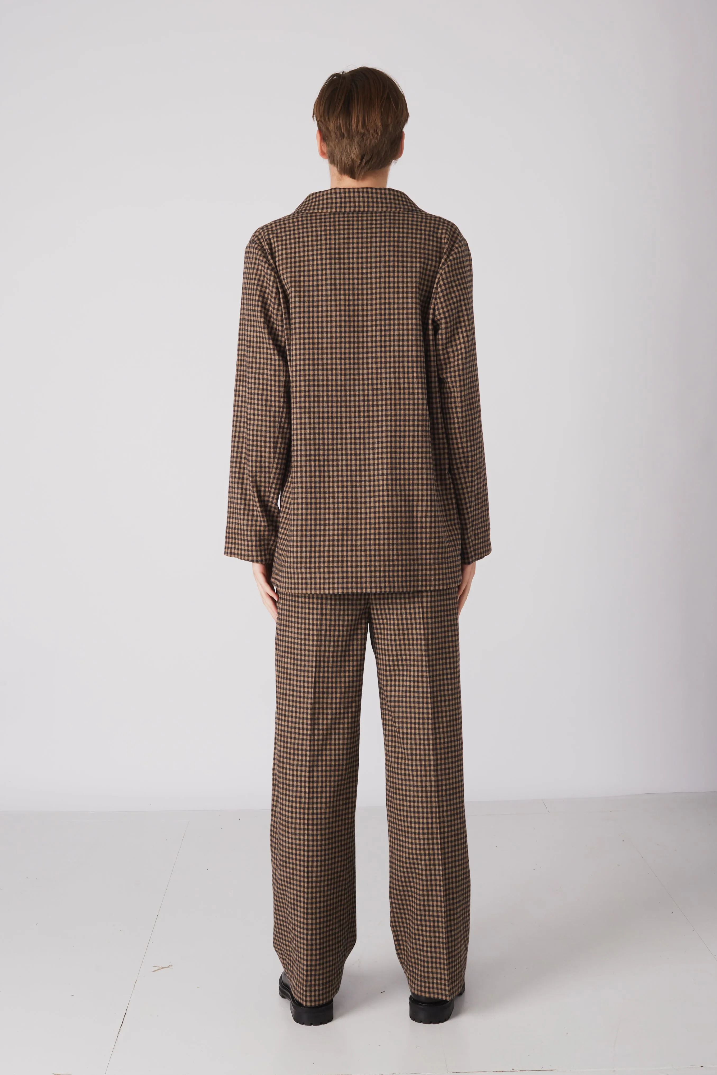 PILU PANTS BROWN/BLACK CHECK