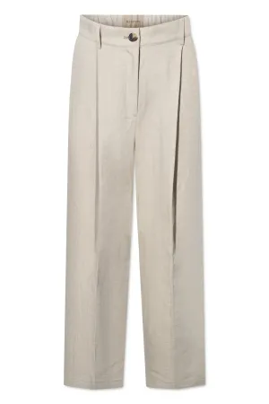 PILU PANTS SOLID BEIGE TWILL